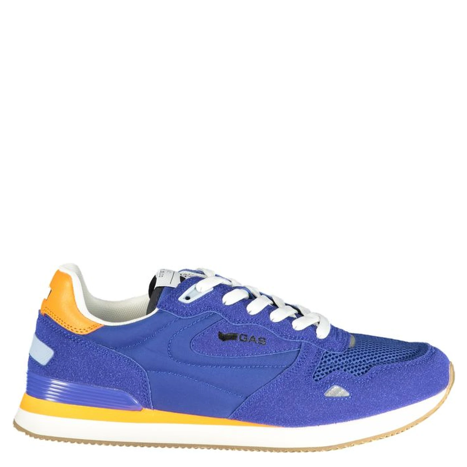 Blue Polyurethane Men Sneaker