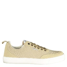 Beige Polyurethane Men Sneaker