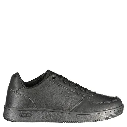 Black Polyester Athletic Sneakers