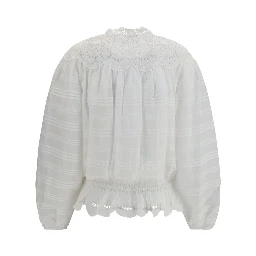 White Polyester Blouse