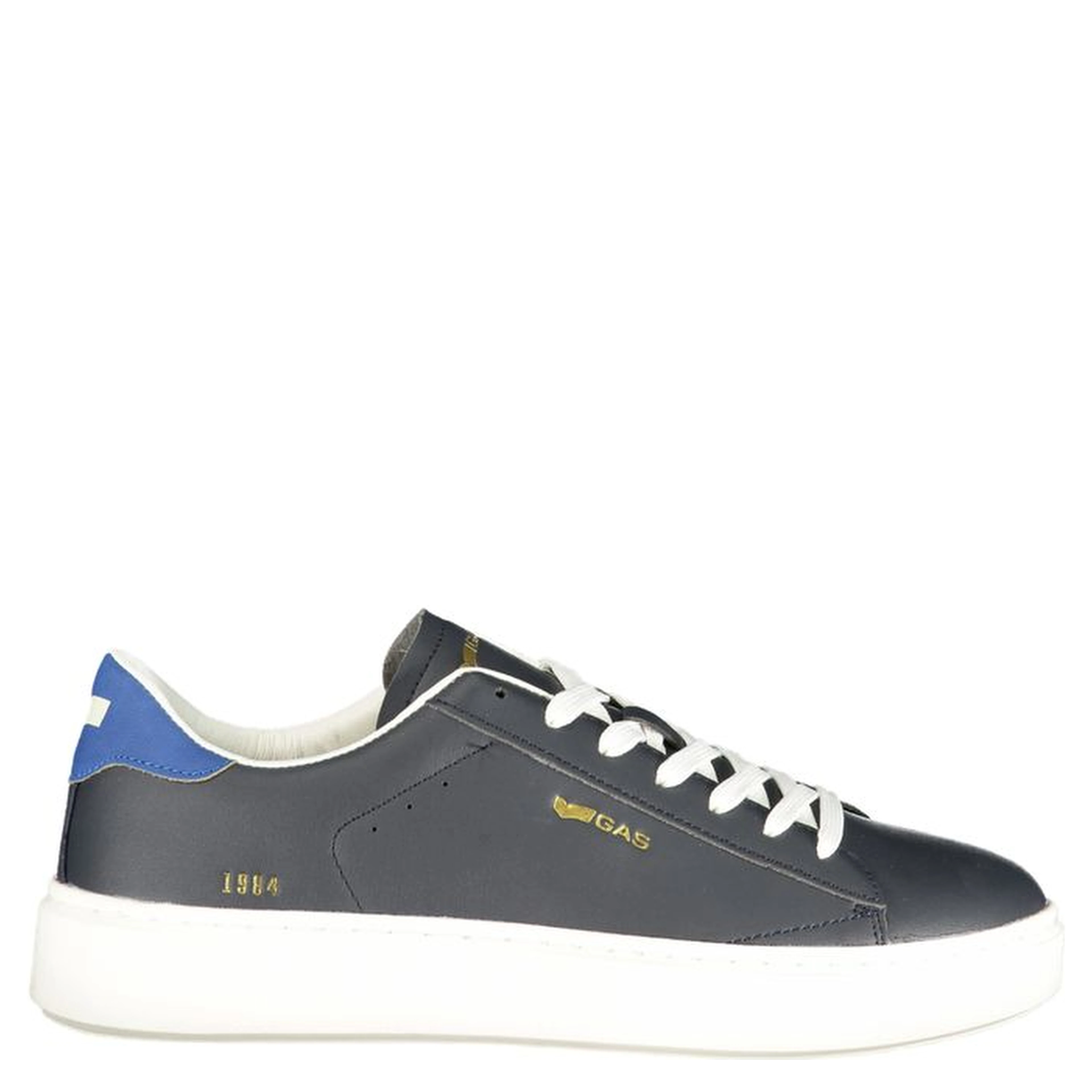 Blue Polyurethane Men Sneaker
