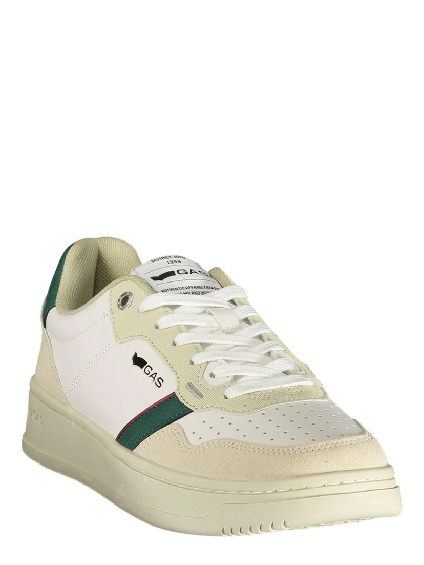 White Polyurethane Men's Sneaker
