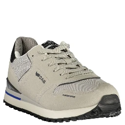 Gray Polyester Athletic Sneakers