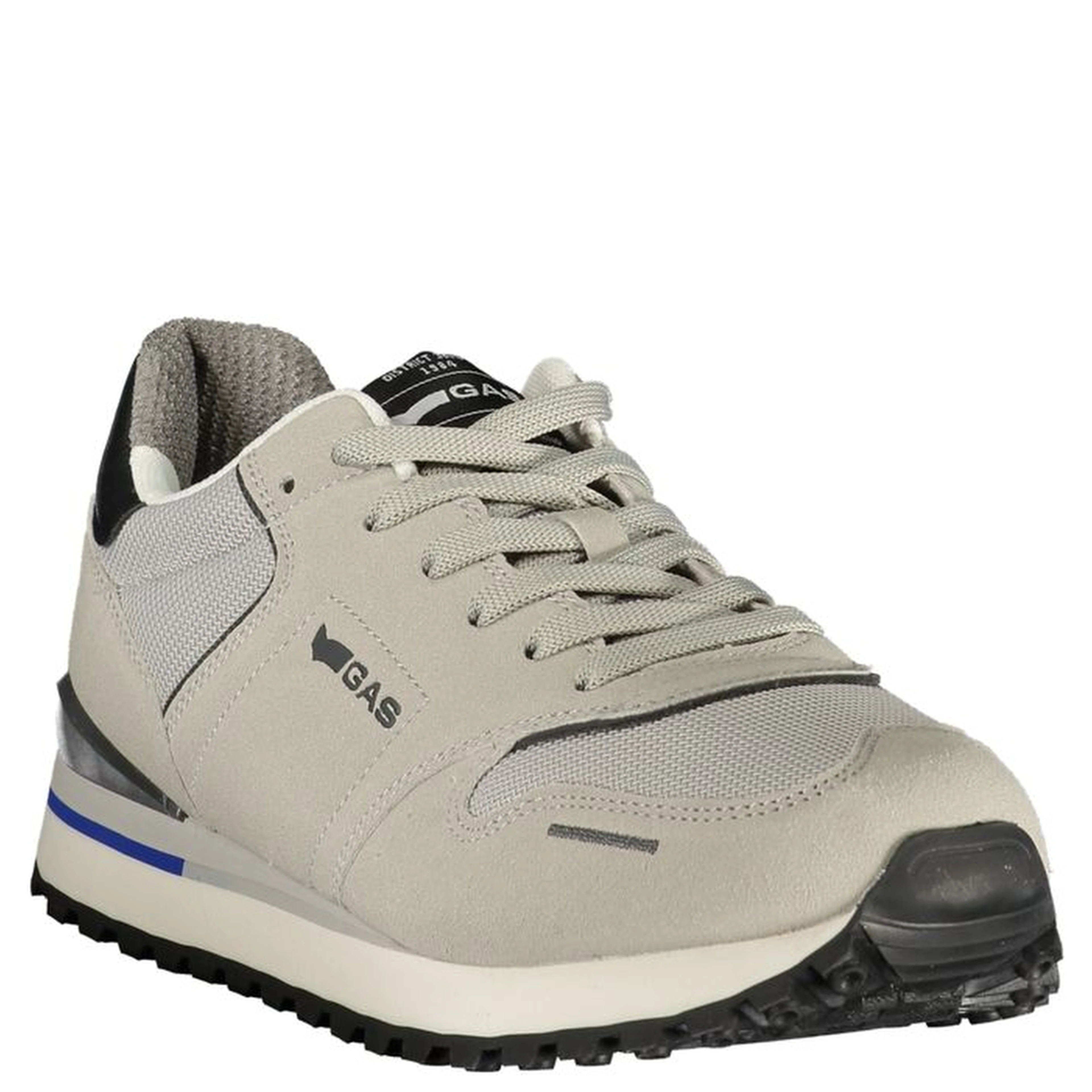 Gray Polyester Athletic Sneakers
