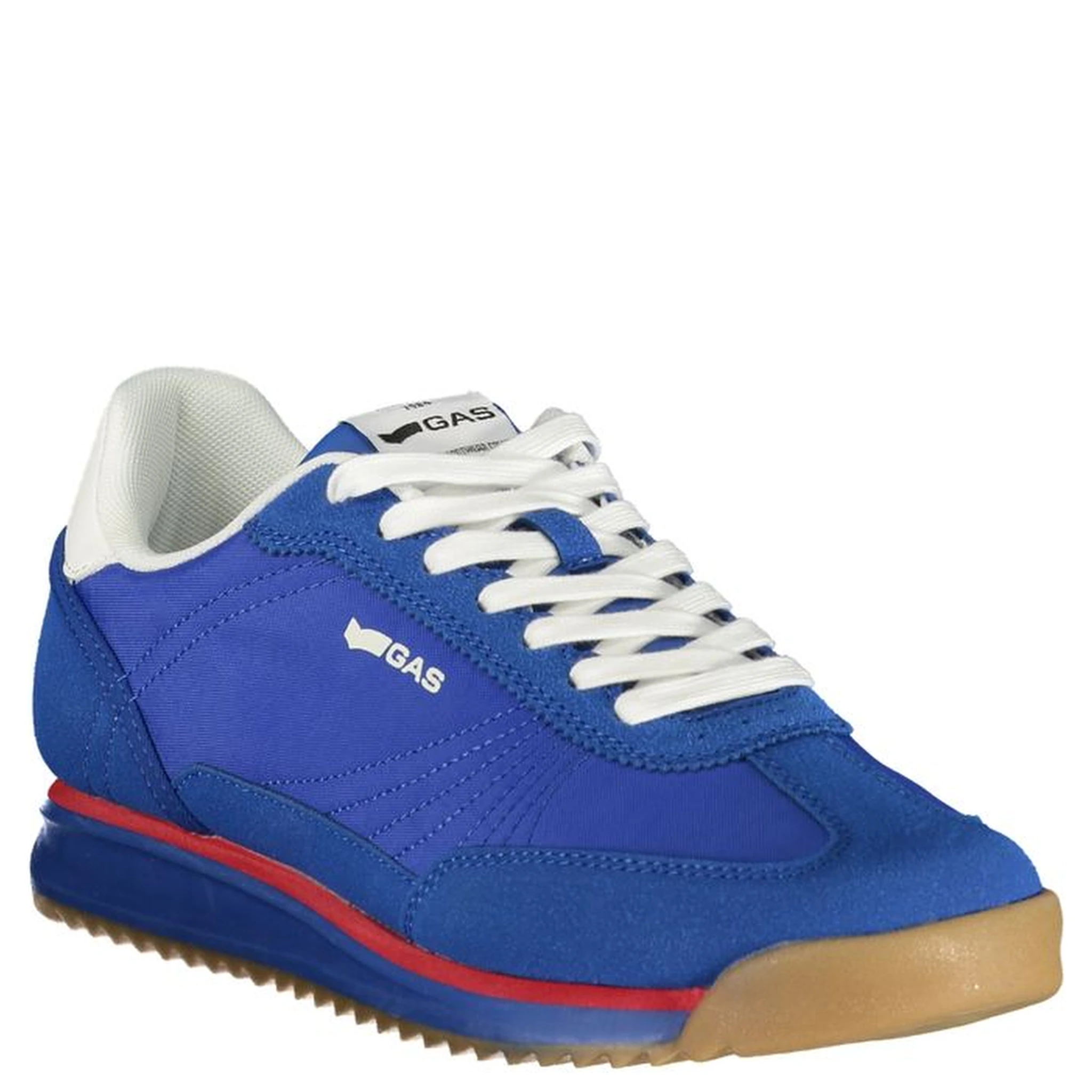 Blue Polyurethane Men Sneaker