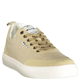 Beige Polyurethane Men Sneaker