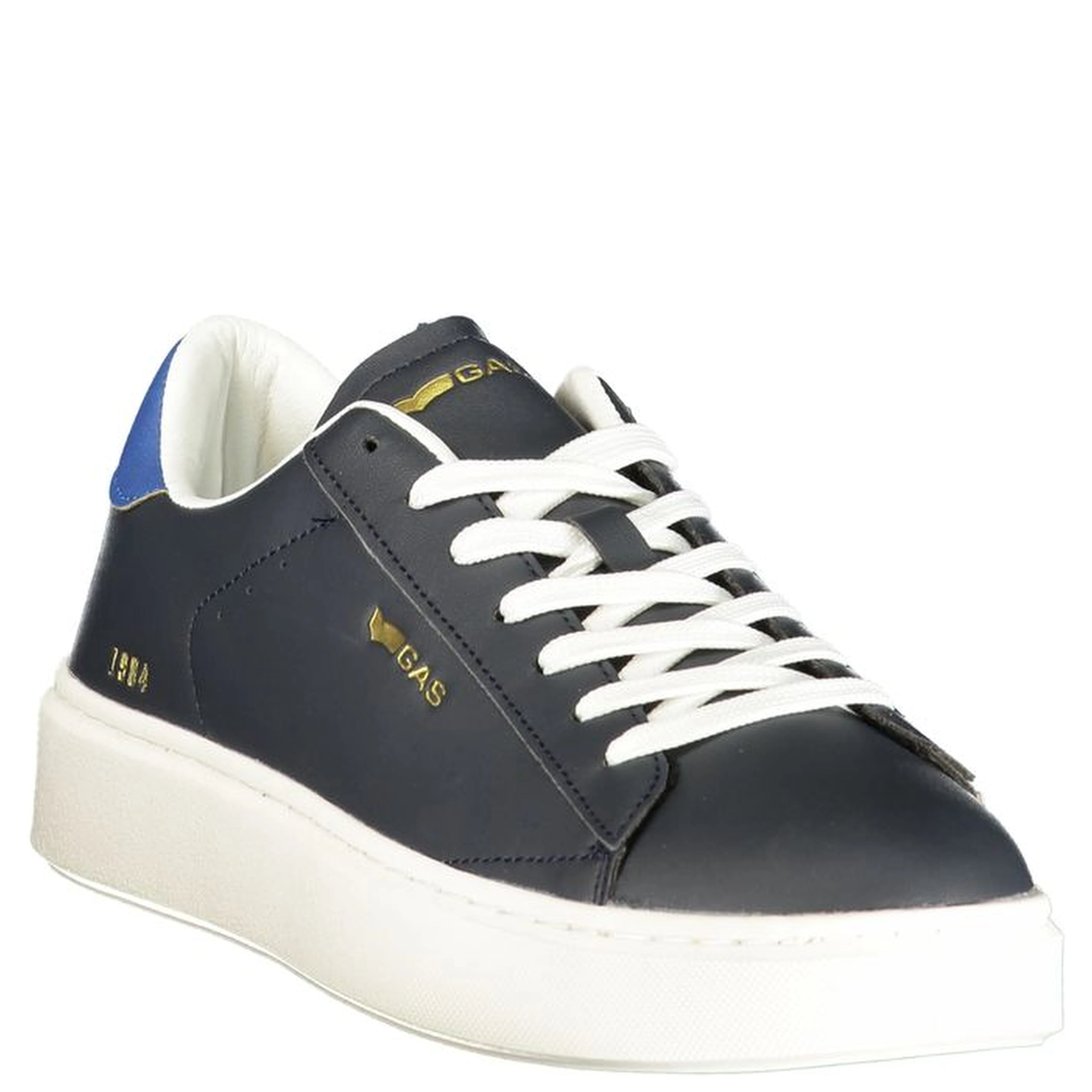 Blue Polyurethane Men Sneaker