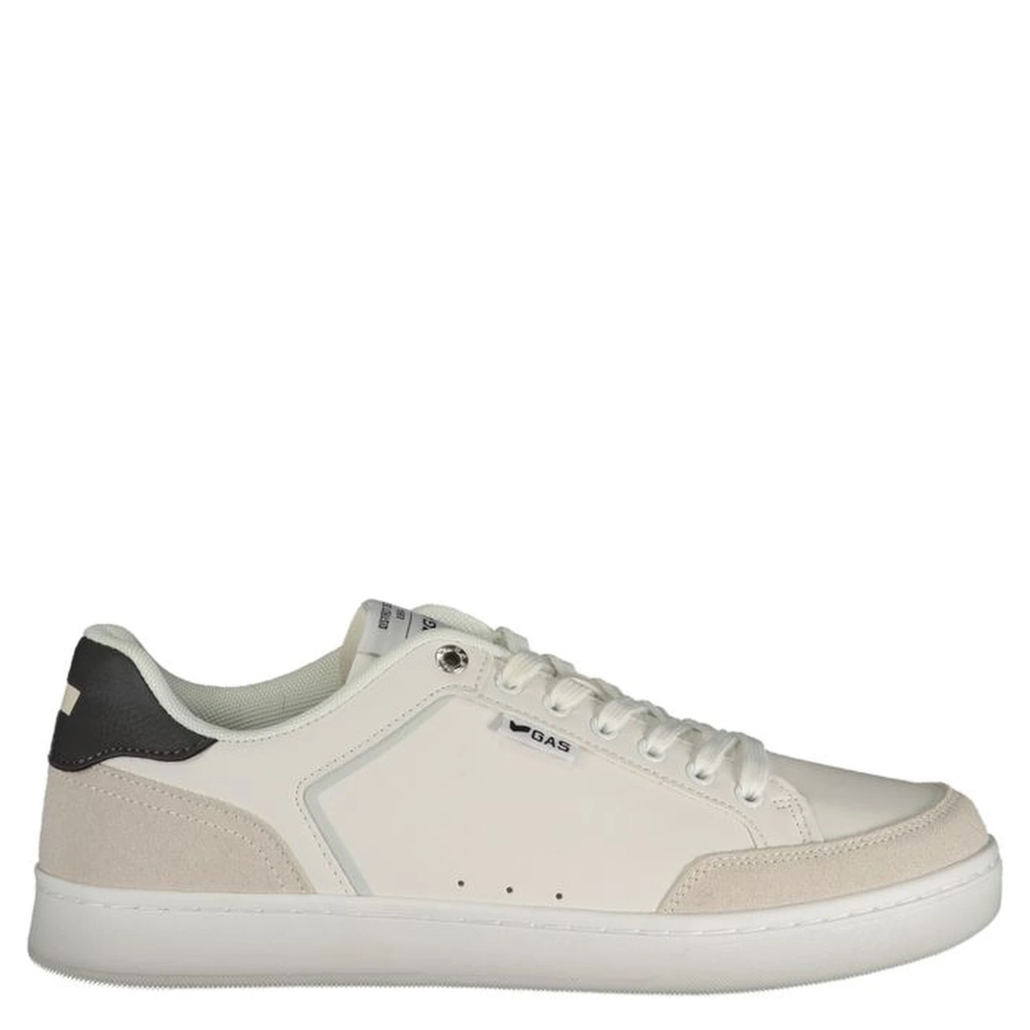 White Polyurethane Men Sneaker