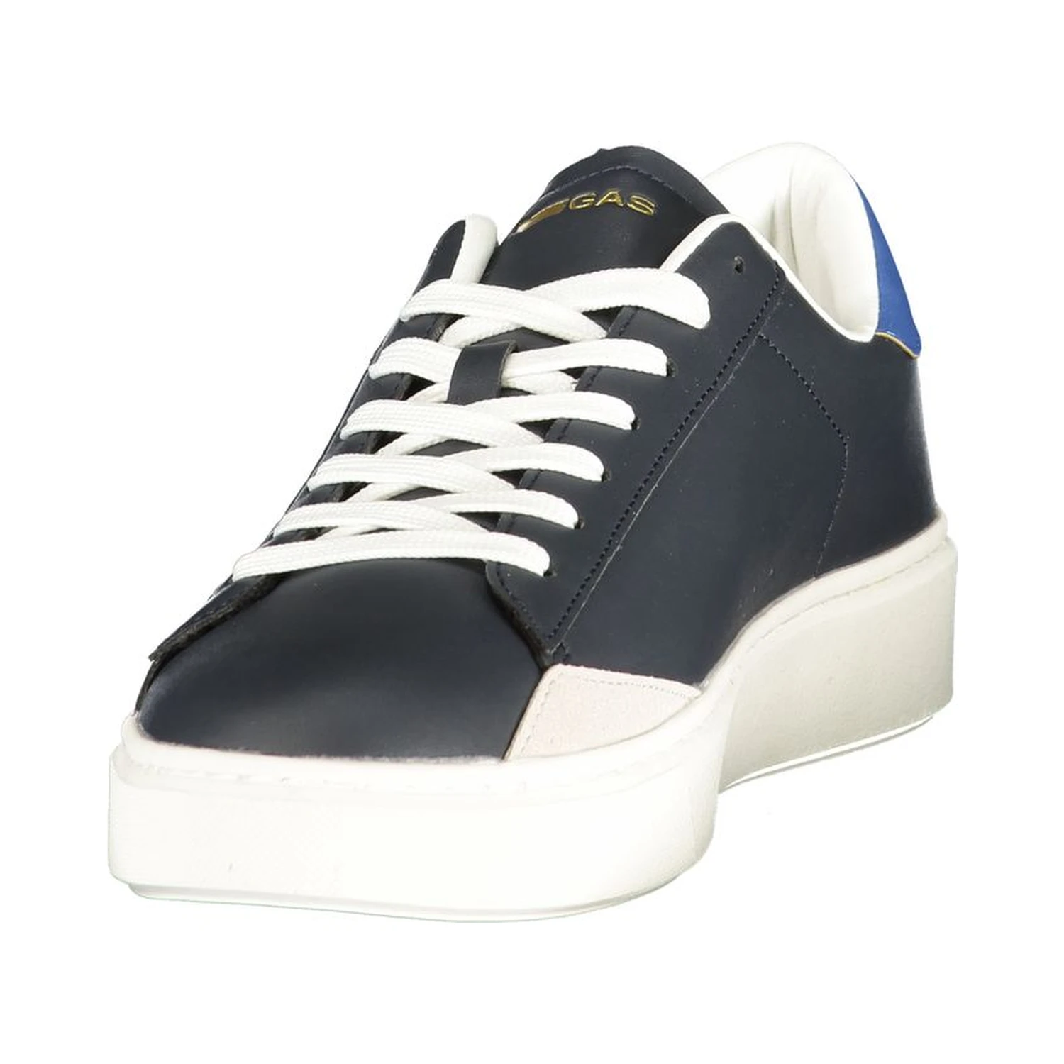 Blue Polyurethane Men Sneaker
