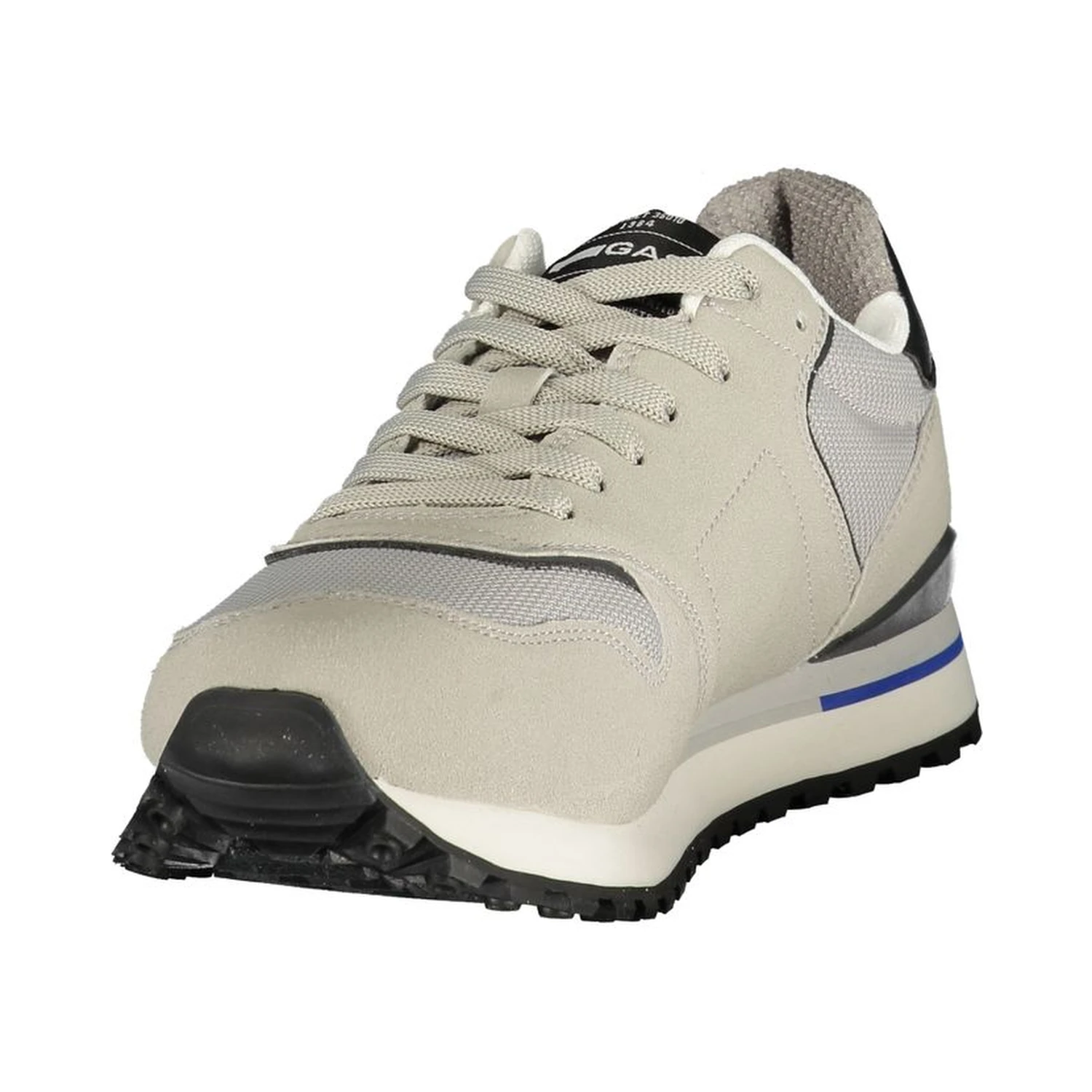 Gray Polyester Athletic Sneakers