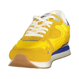 Yellow Polyurethane Men Sneaker