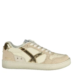 Beige Polyester Women Sneaker