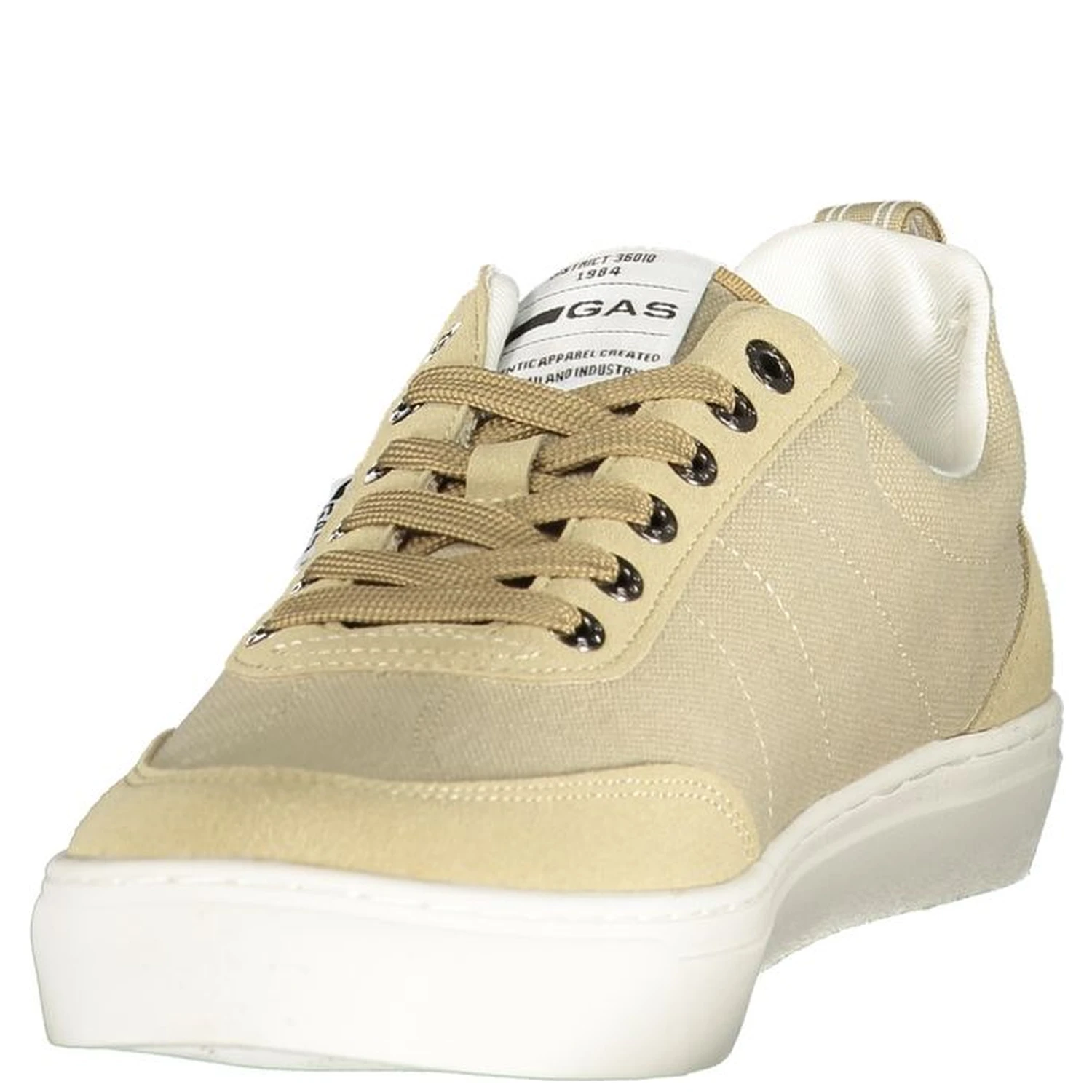 Beige Polyurethane Men Sneaker