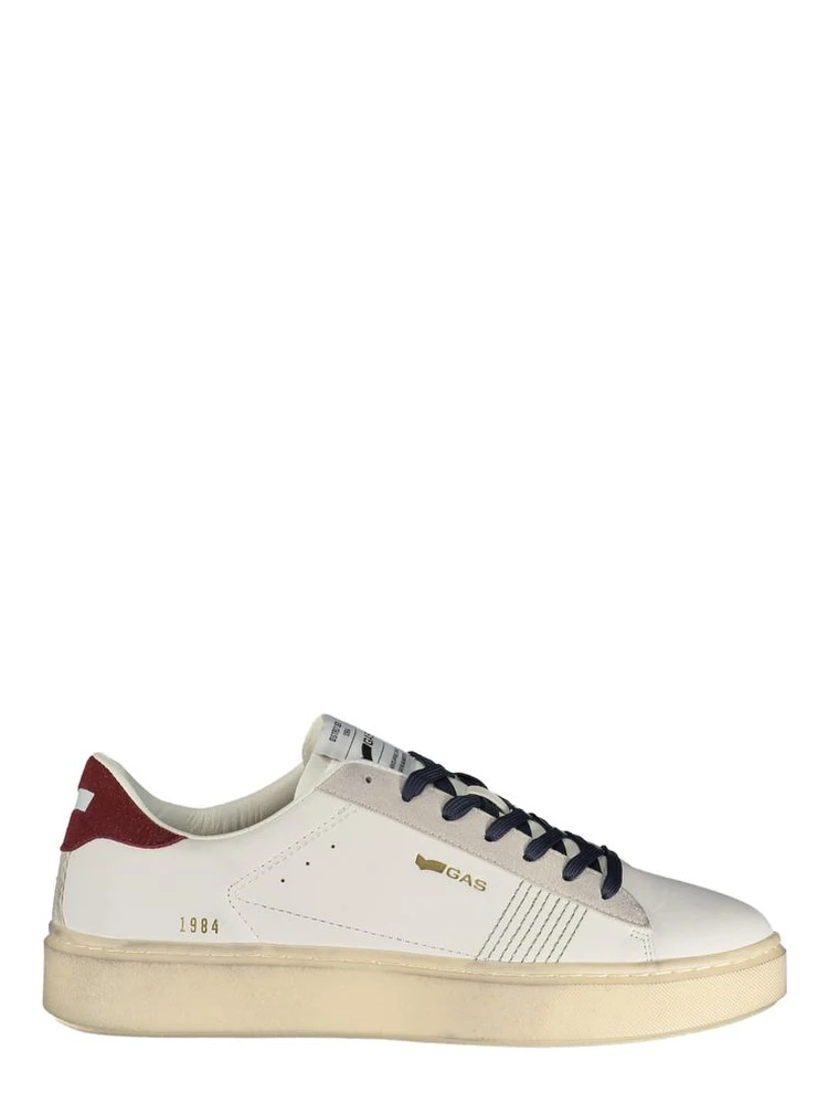 White Polyurethane Men Sneaker