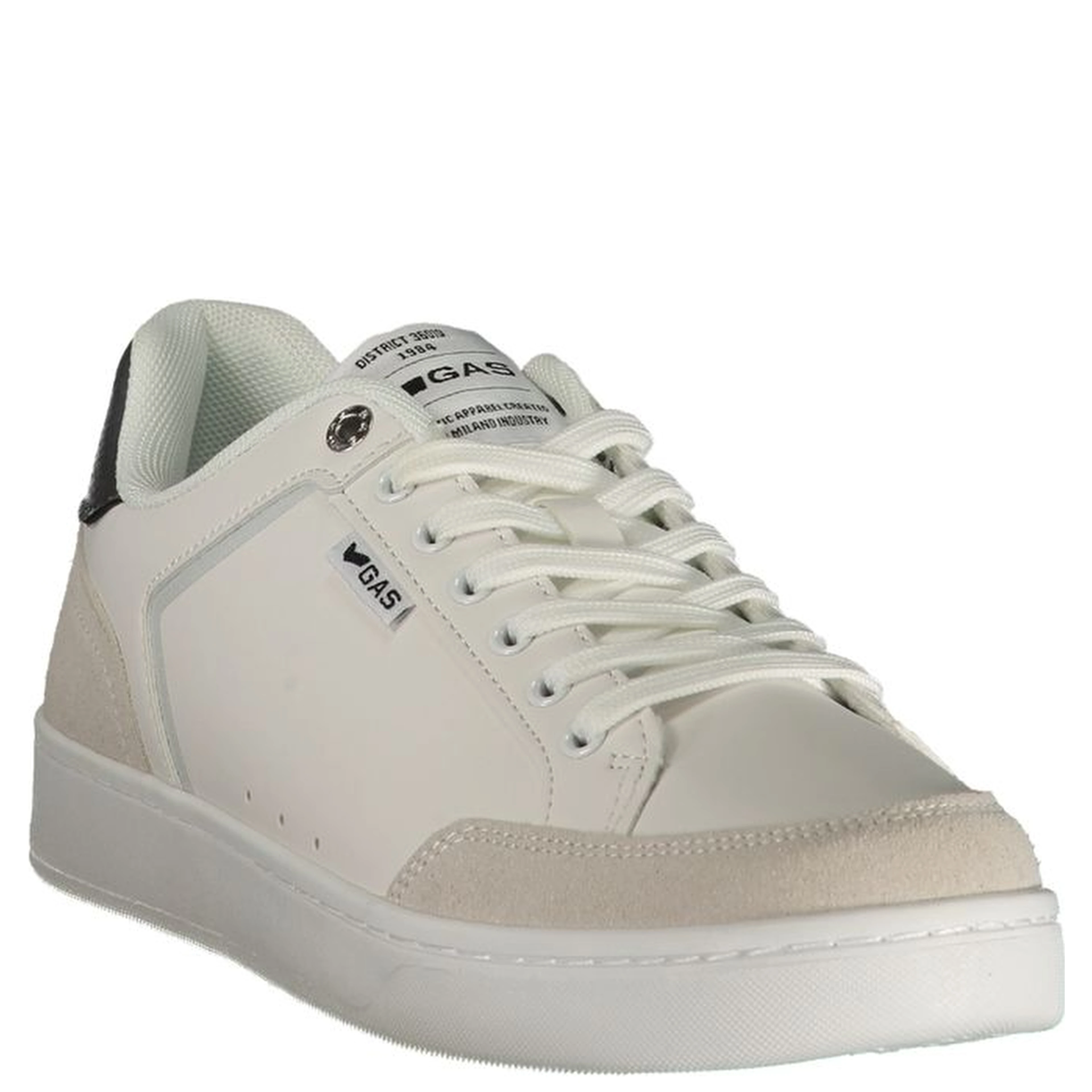 White Polyurethane Men Sneaker