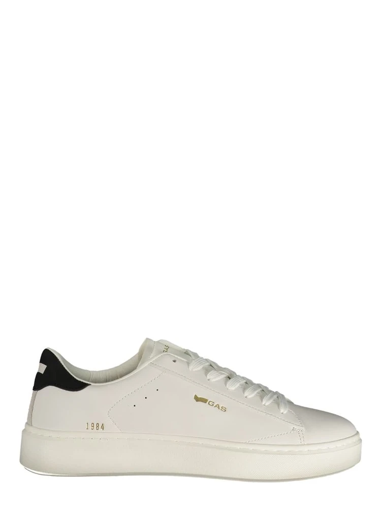 White Polyurethane Men Sneaker