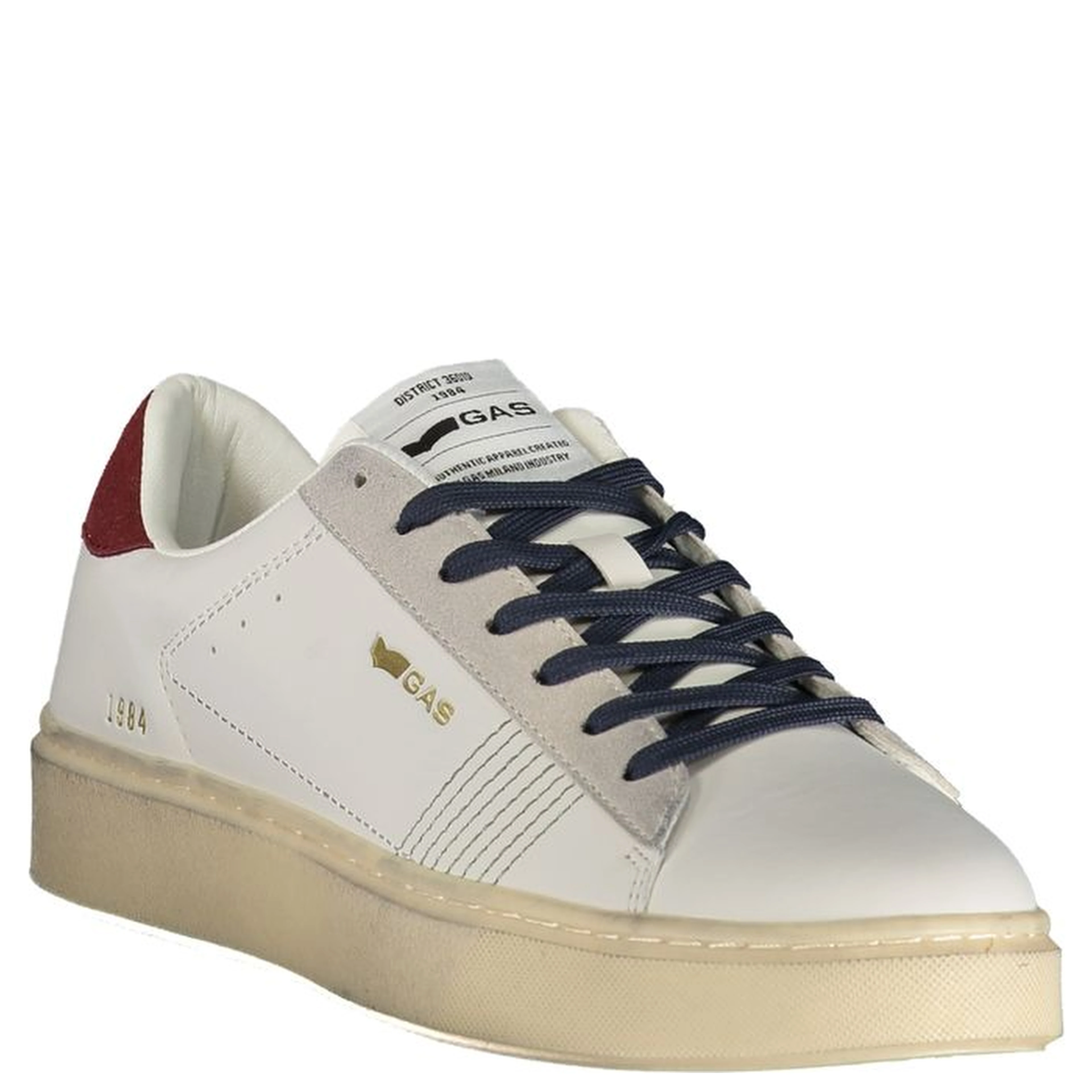 White Polyurethane Men Sneaker