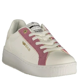 White Polyurethane Women's Sneaker