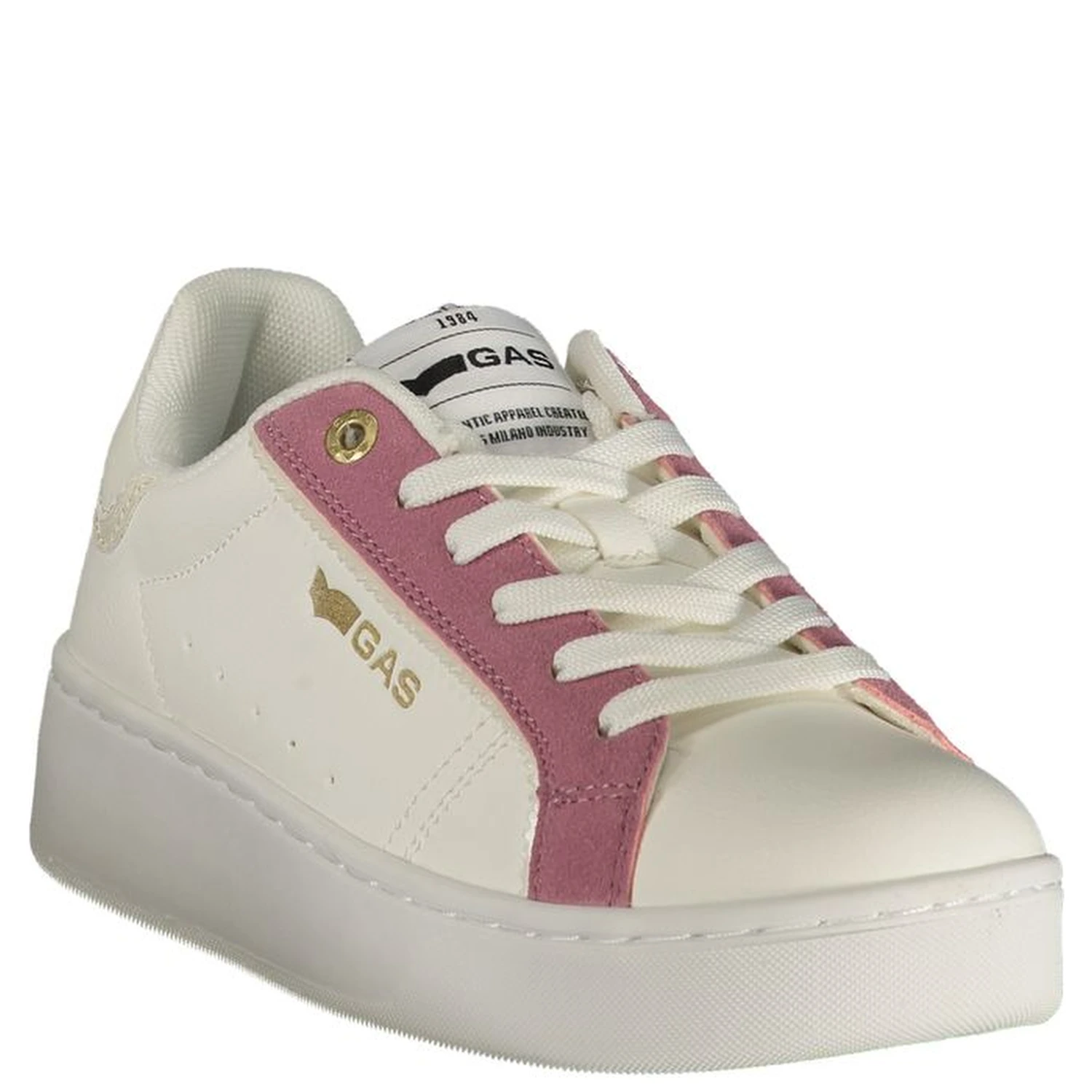White Polyurethane Women's Sneaker