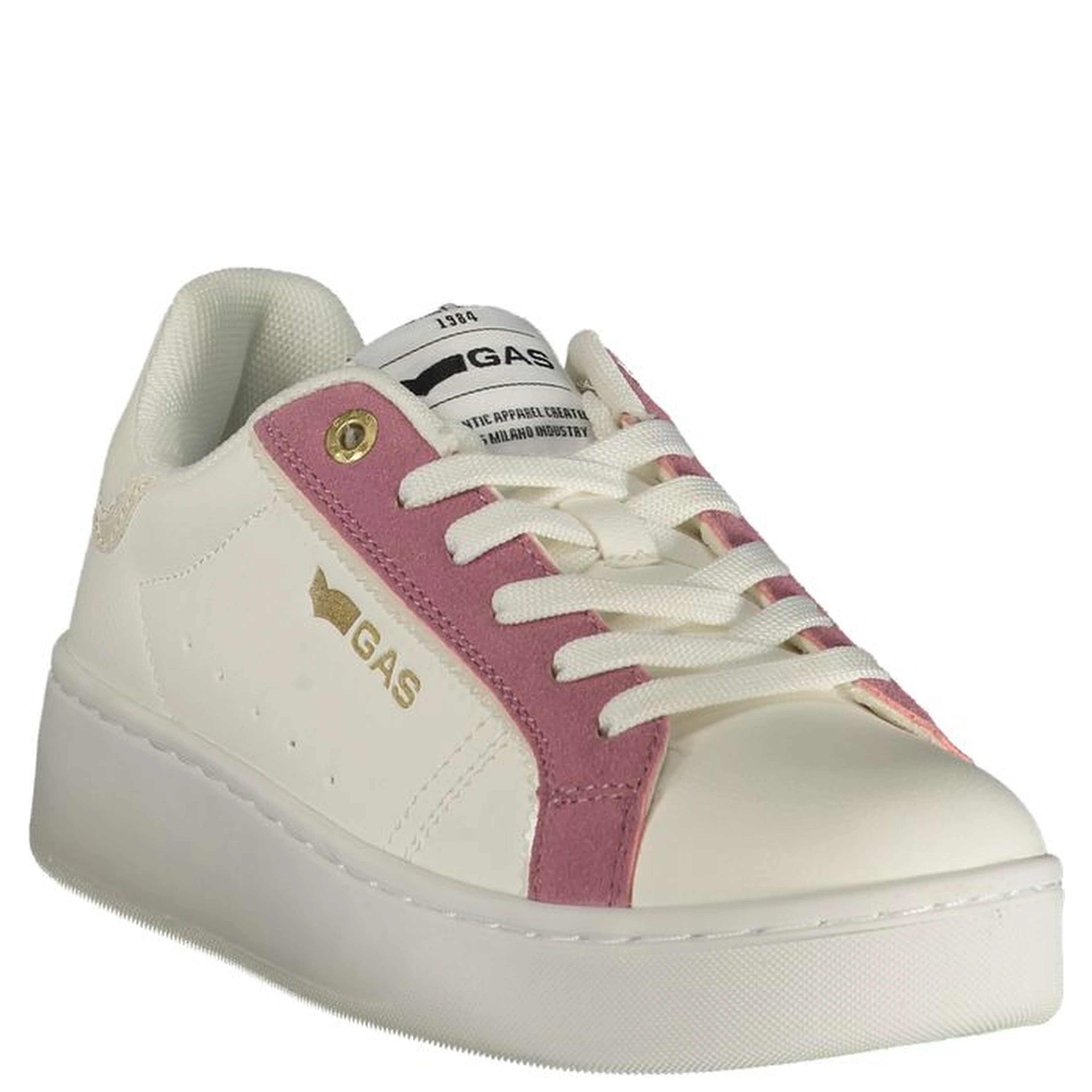 White Polyurethane Women's Sneaker