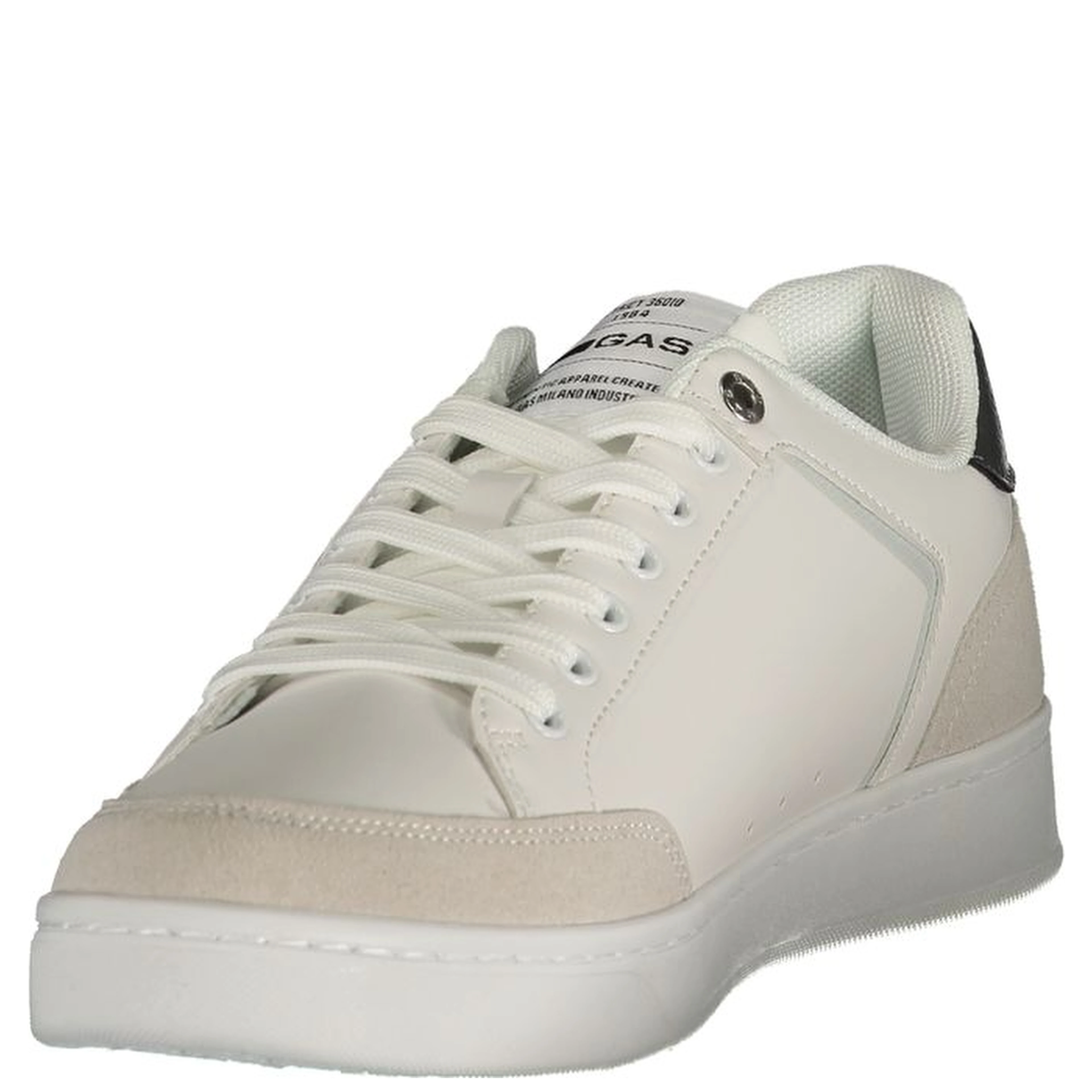 White Polyurethane Men Sneaker