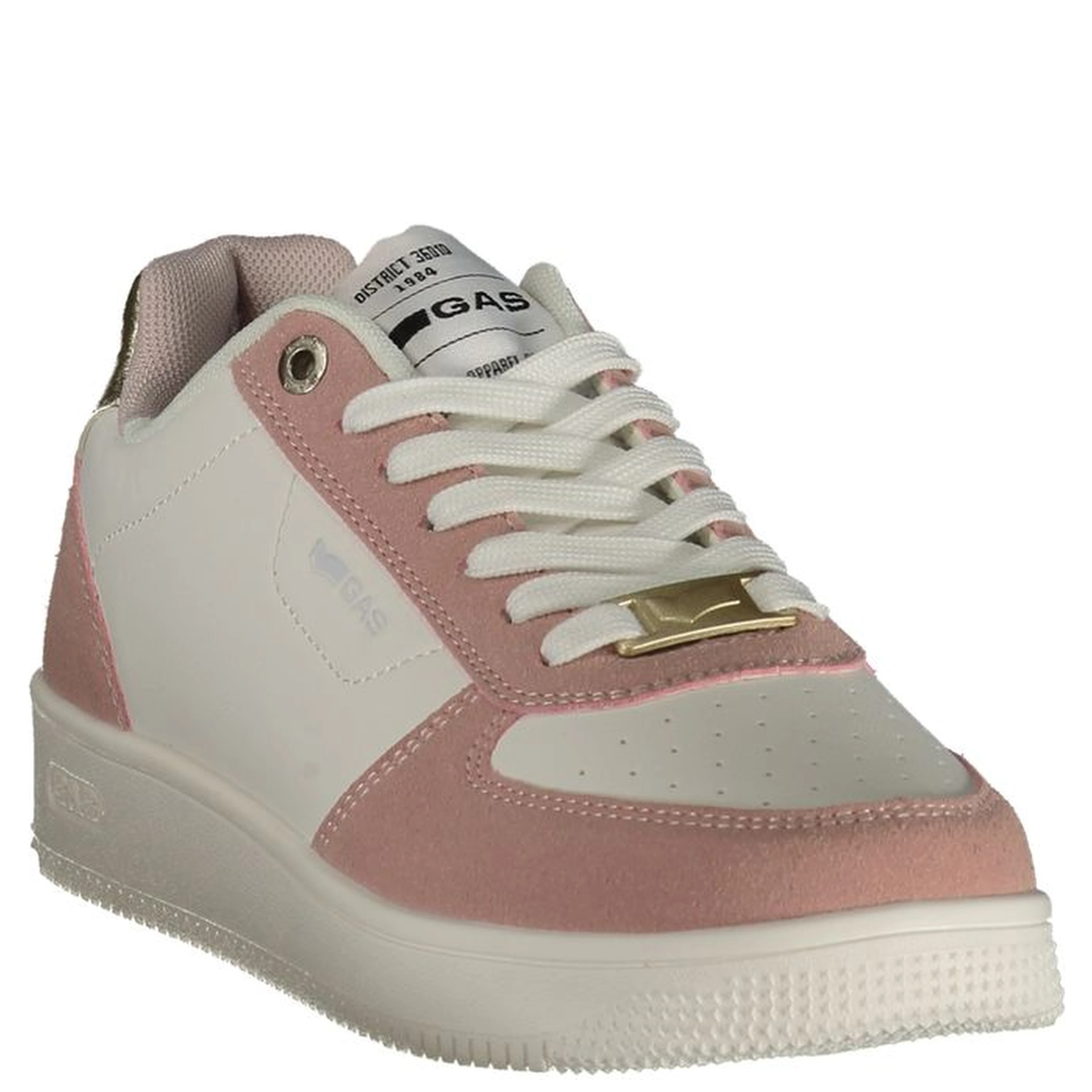 White Polyurethane Women Sneaker