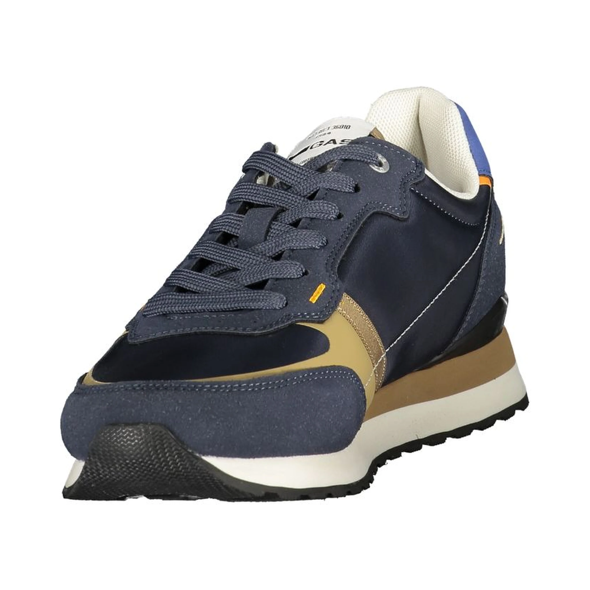 Blue Polyurethane Men Sneaker