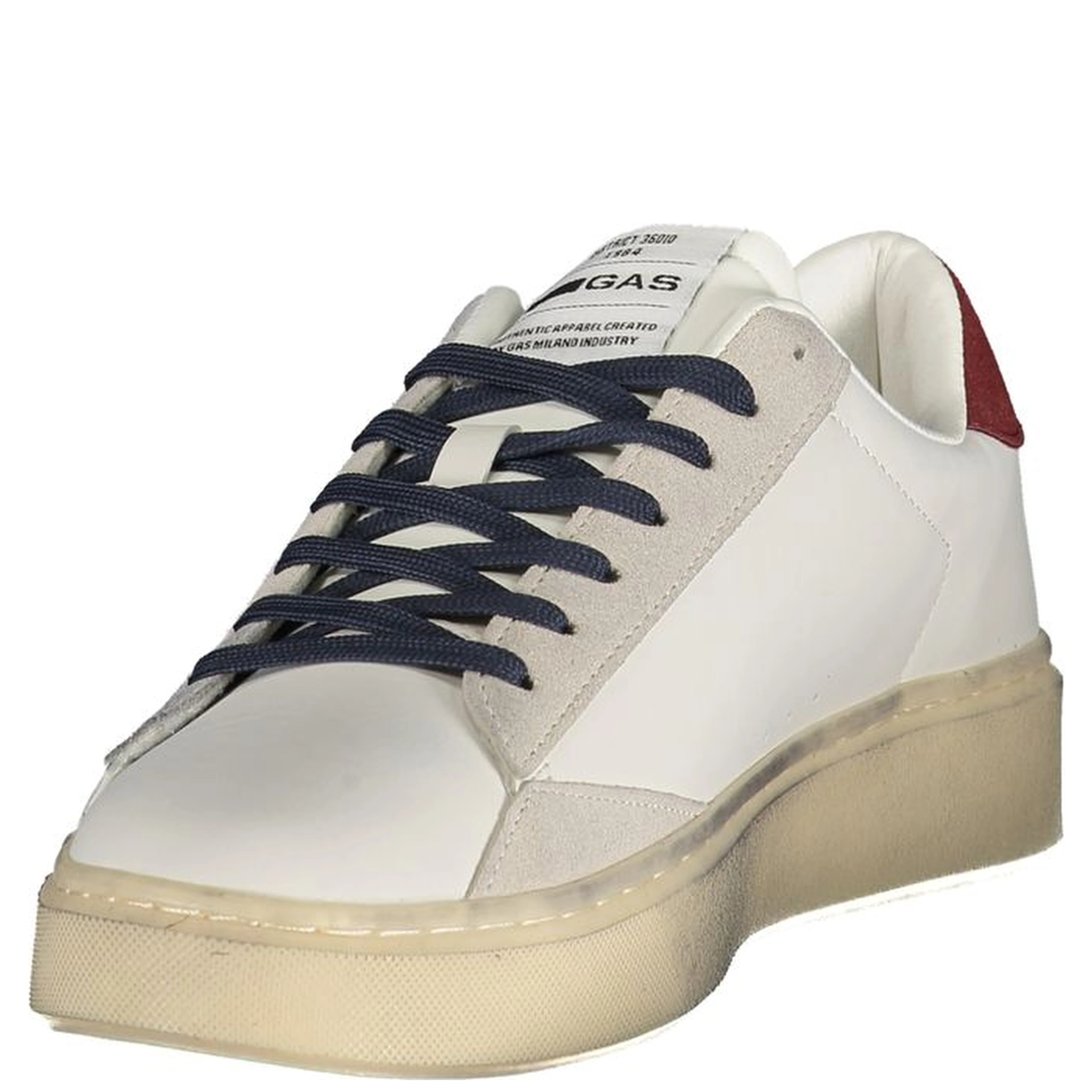 White Polyurethane Men Sneaker