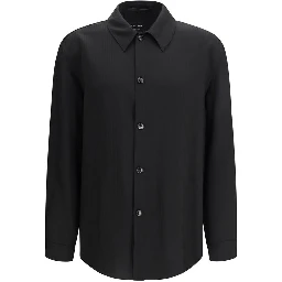 Black Viscose Dress Shirt