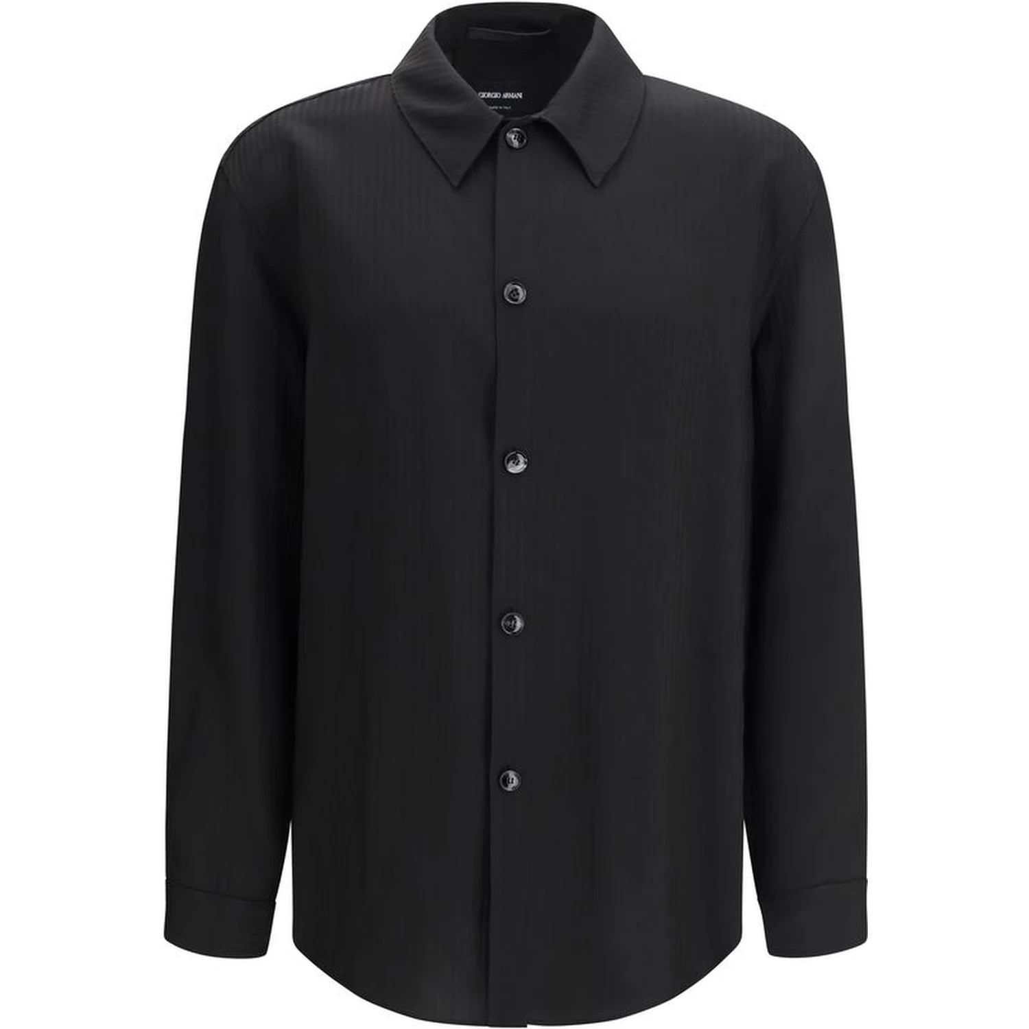 Black Viscose Dress Shirt