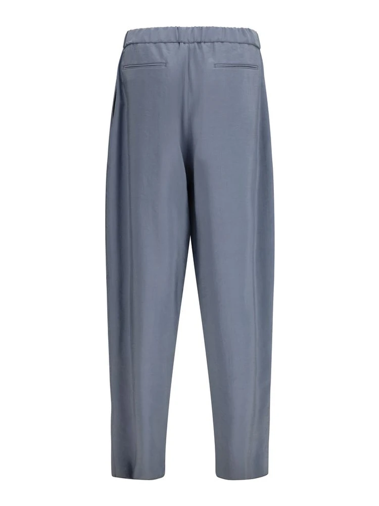 Gray Silk Casual Pants alternative