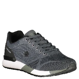 Grigio Polyester Men Sneaker