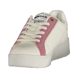 White Polyurethane Women's Sneaker