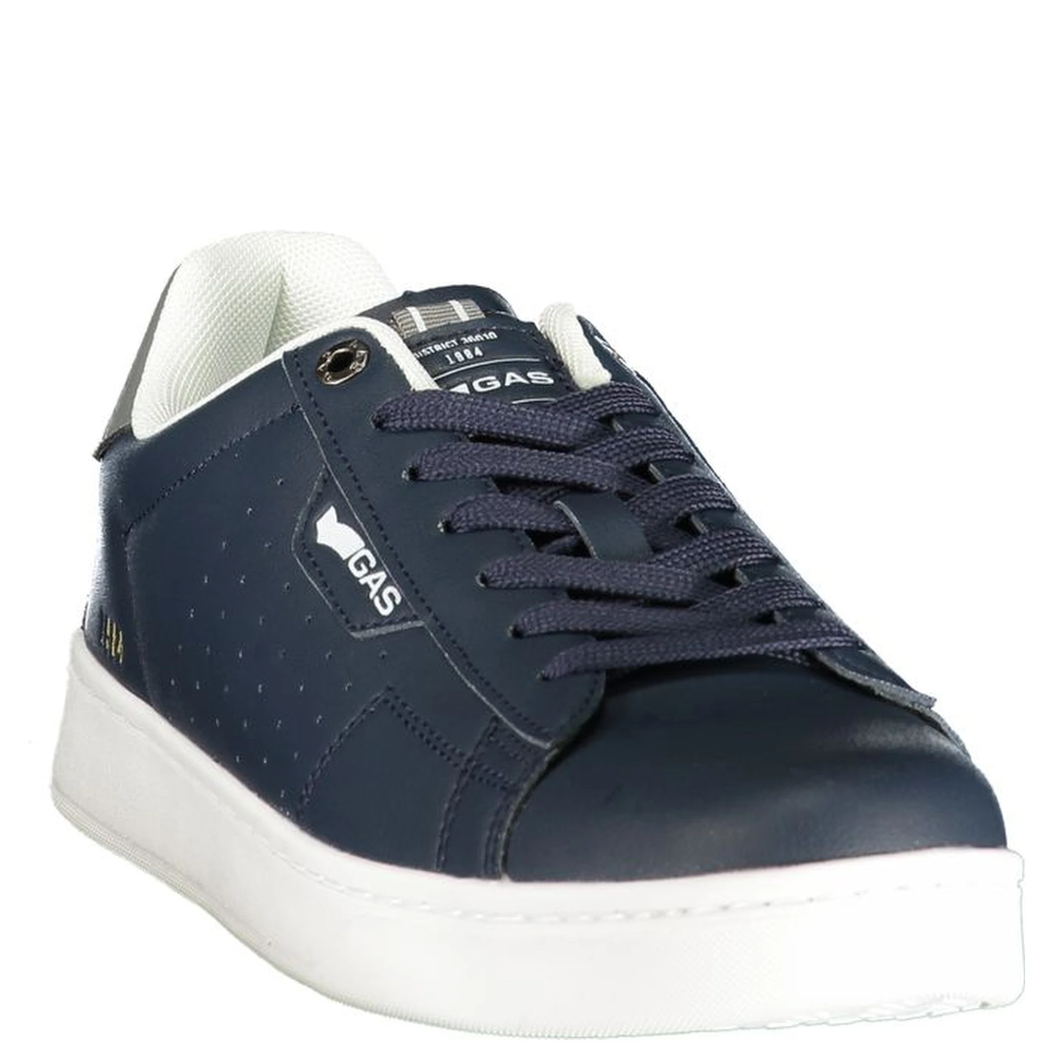 Blue Polyurethane Men Sneaker