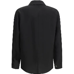 Black Viscose Dress Shirt