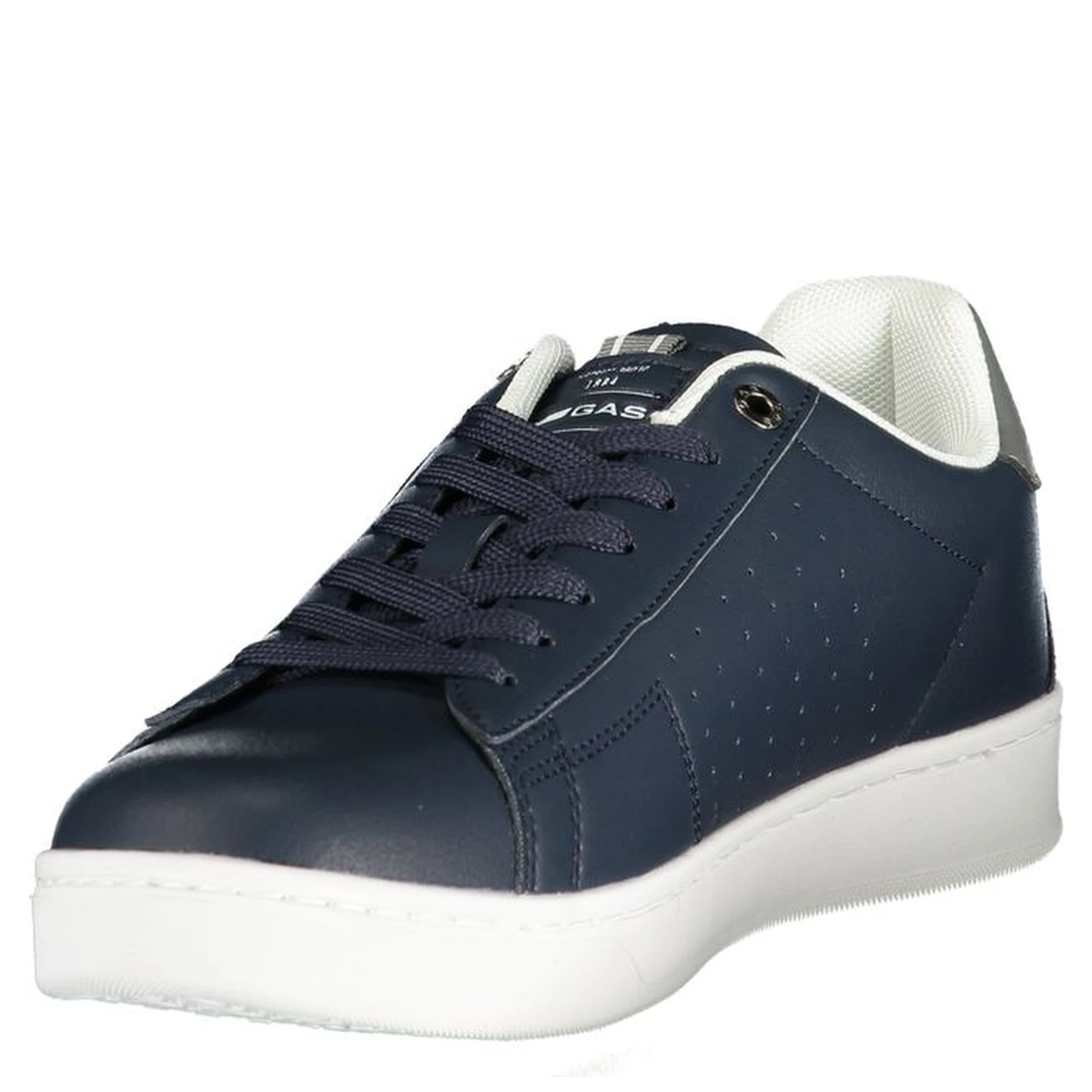 Blue Polyurethane Men Sneaker