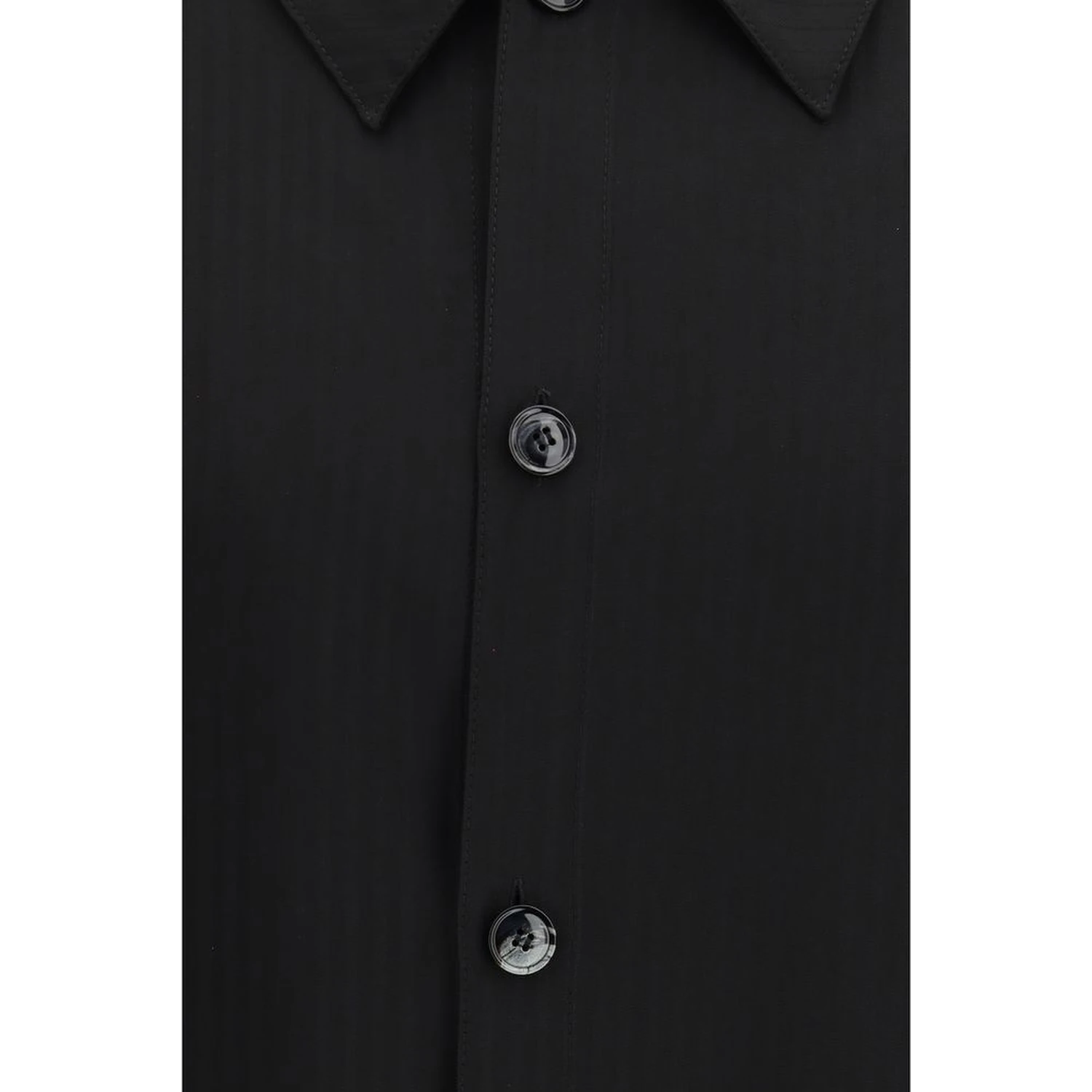 Black Viscose Dress Shirt