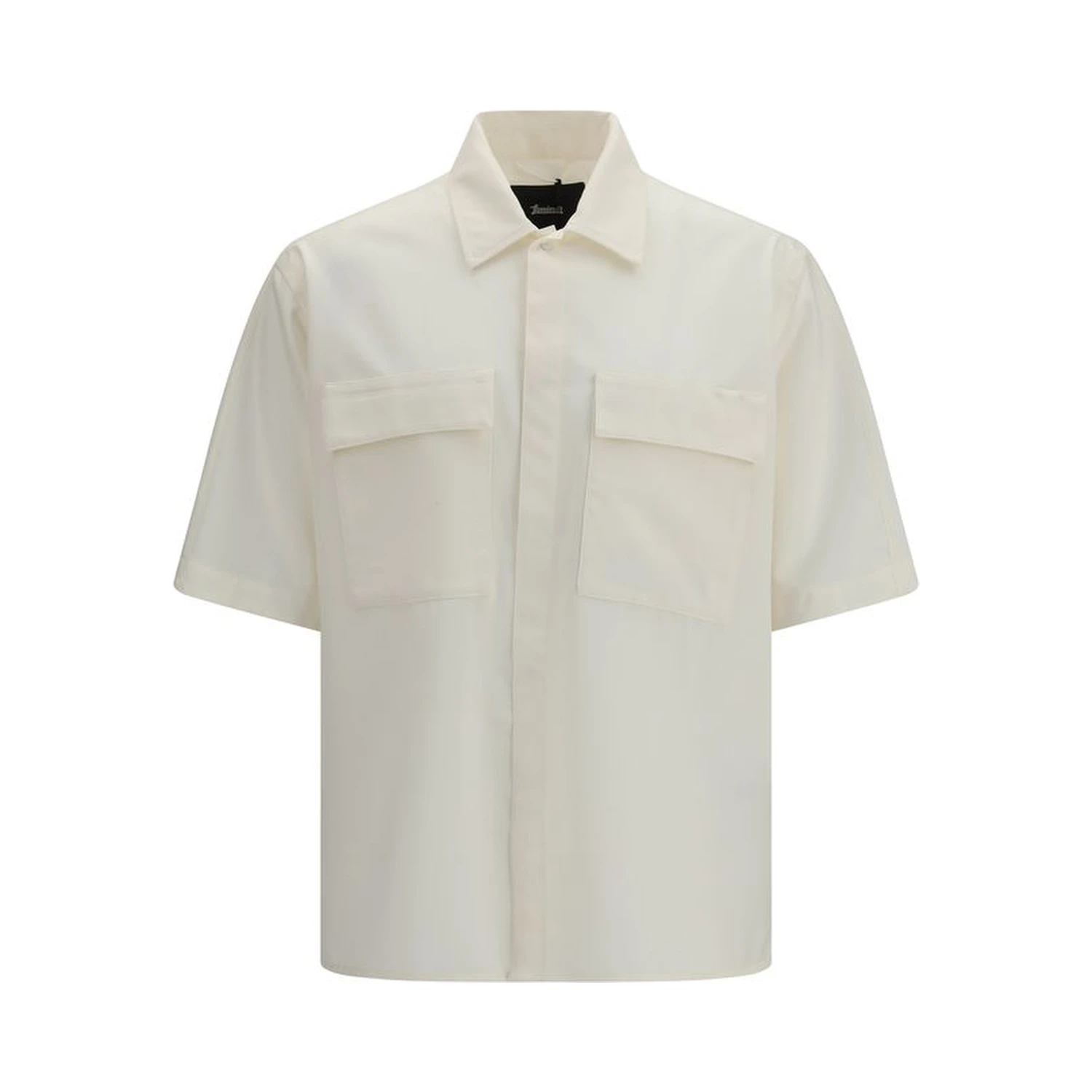 Beige Polyester Shortsleeve Shirt