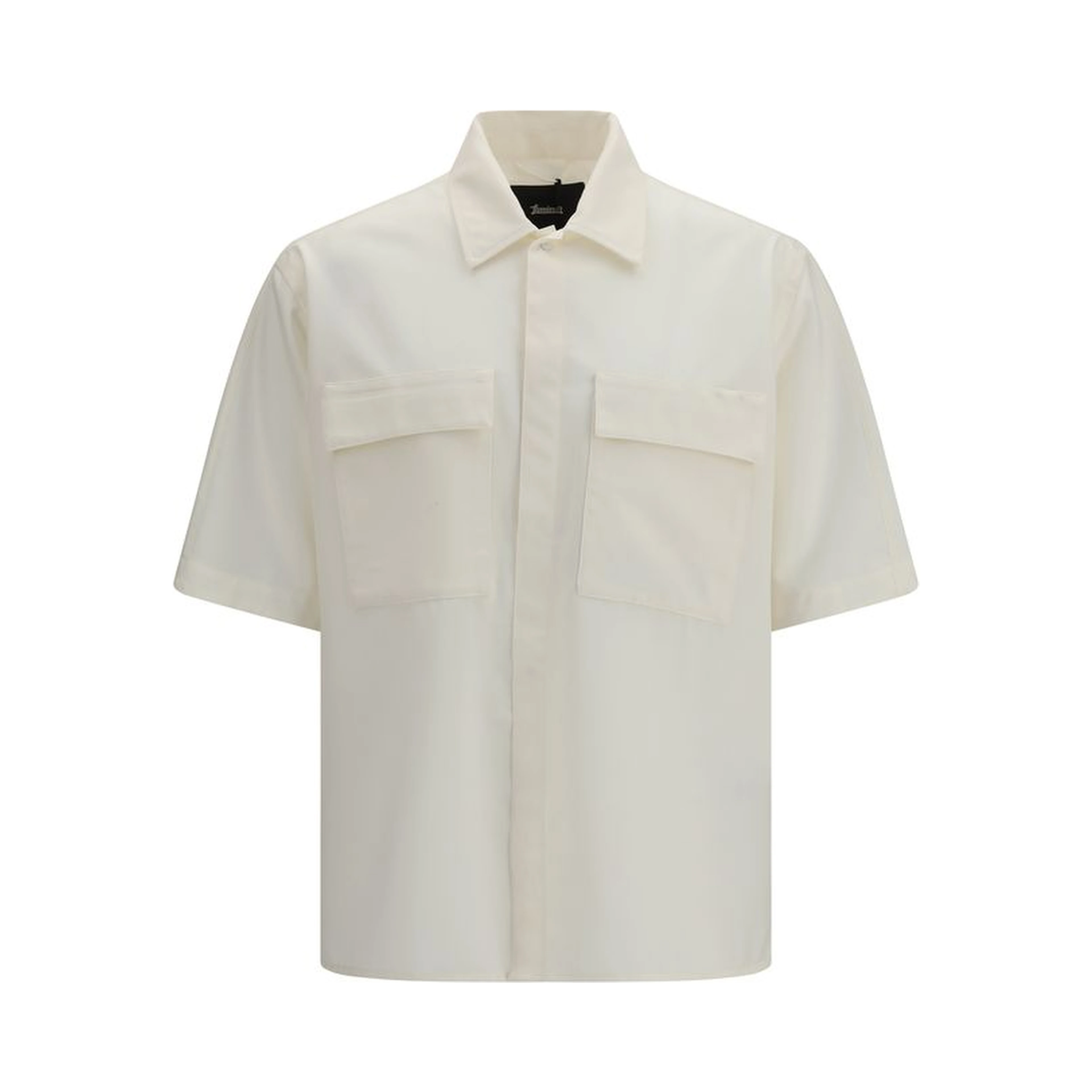 Beige Polyester Shortsleeve Shirt