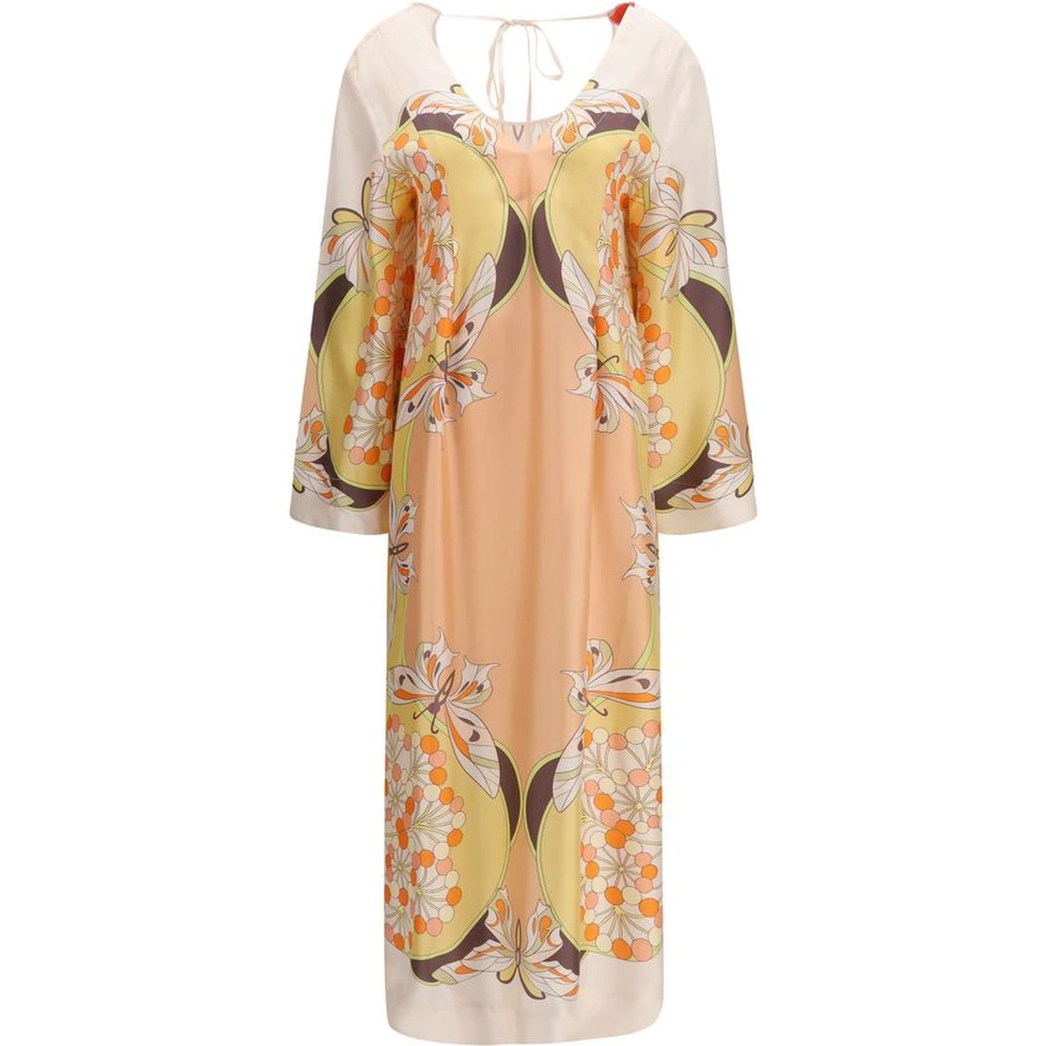 Multicolor Silk Casual Dress