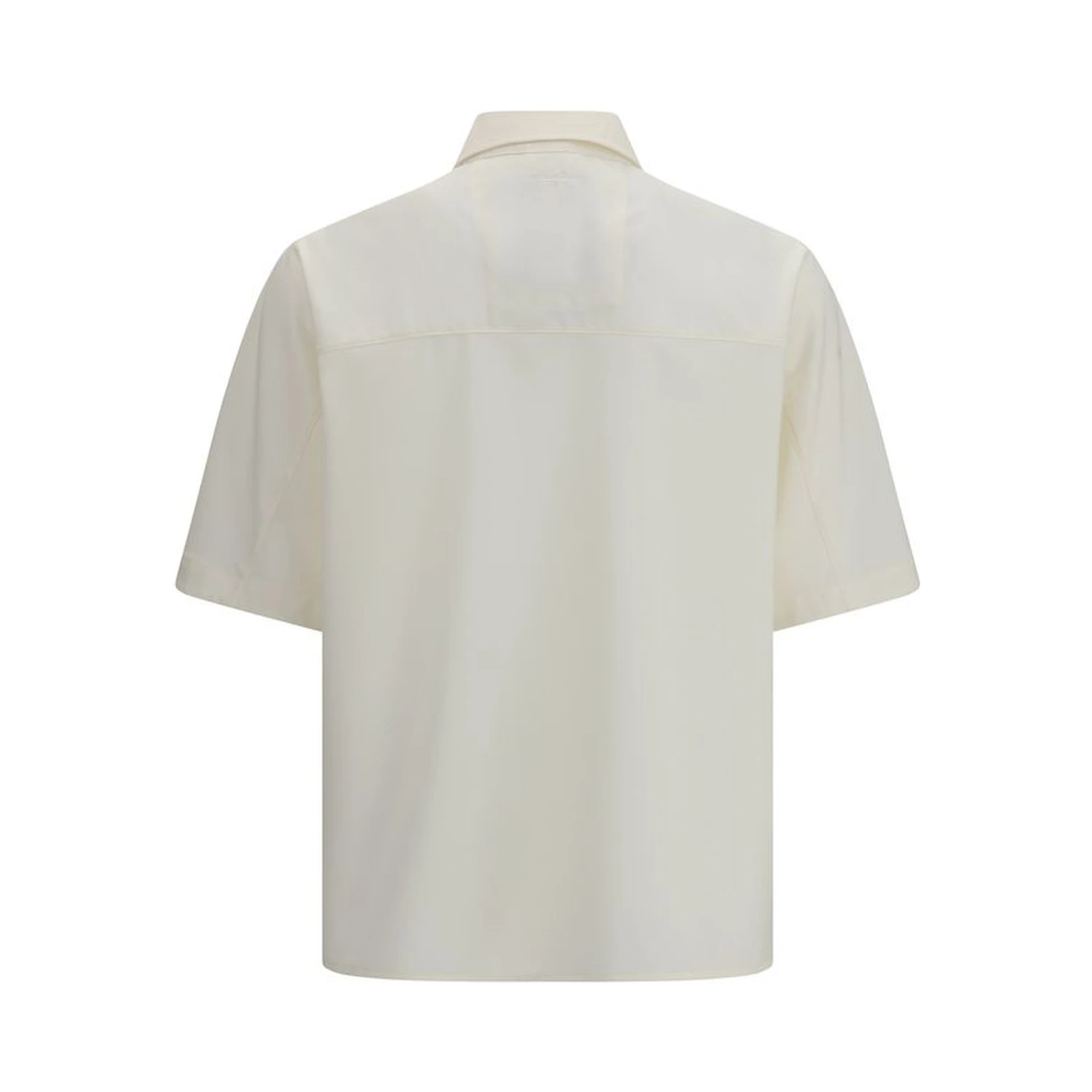 Beige Polyester Shortsleeve Shirt