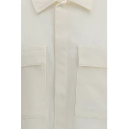 Beige Polyester Shortsleeve Shirt