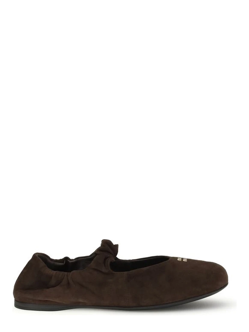 Brown Calf Leather Bos Taurus Ballet Flats