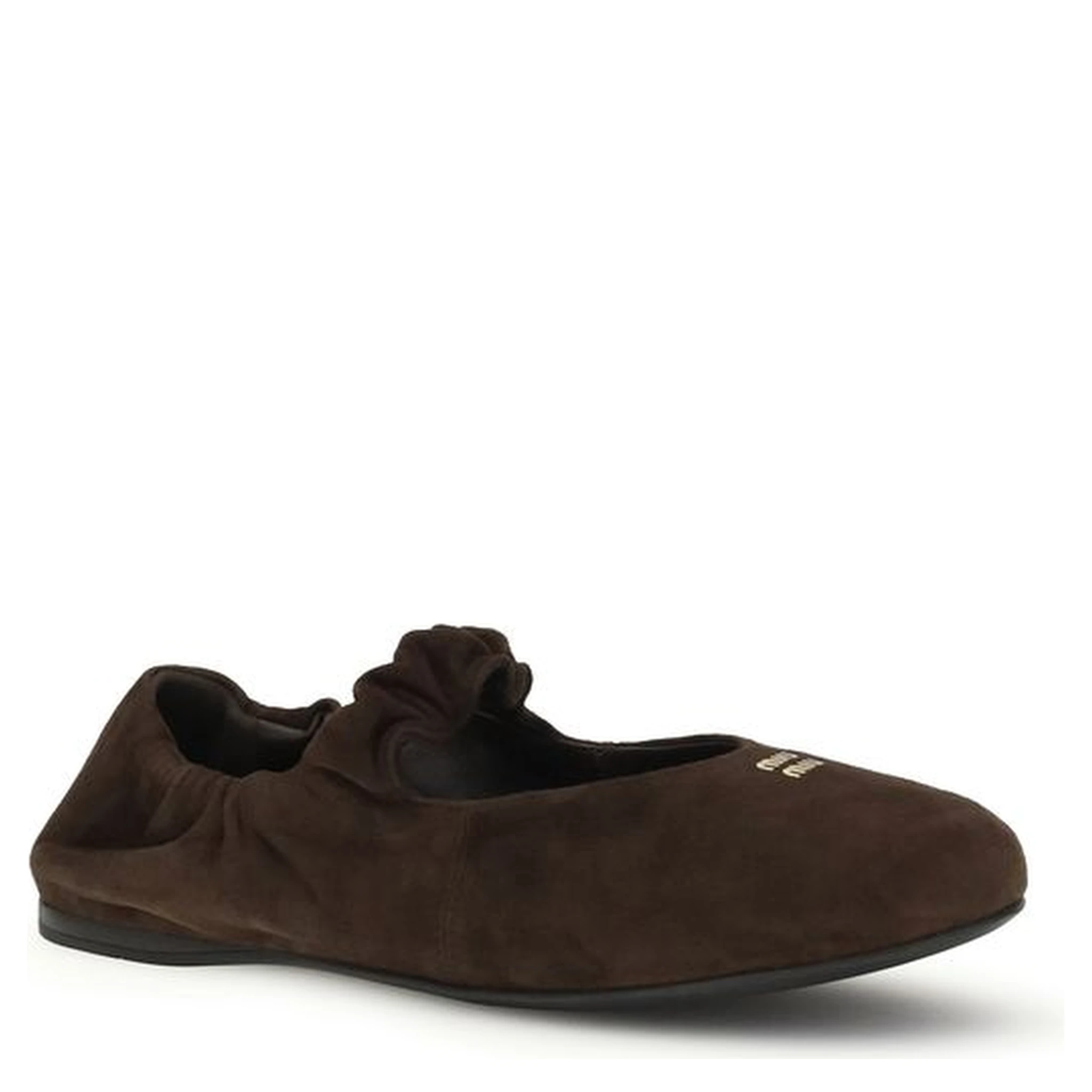 Brown Calf Leather Bos Taurus Ballet Flats