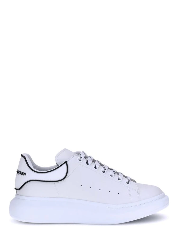 White Rubber Platform Sneakers