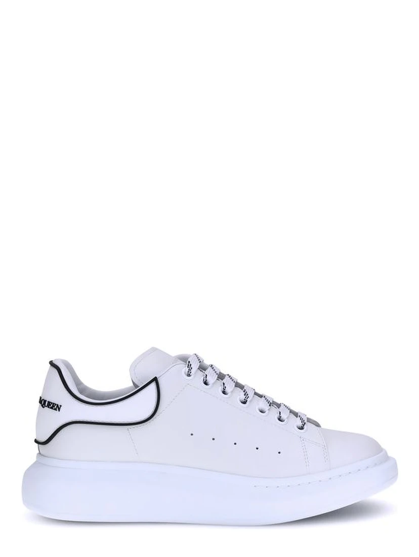 White Rubber Platform Sneakers