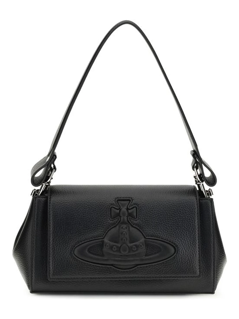 Black Polyethylene Shoulder Bag