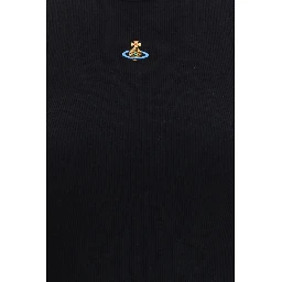 Black Cotton Sleeveles T-Shirt