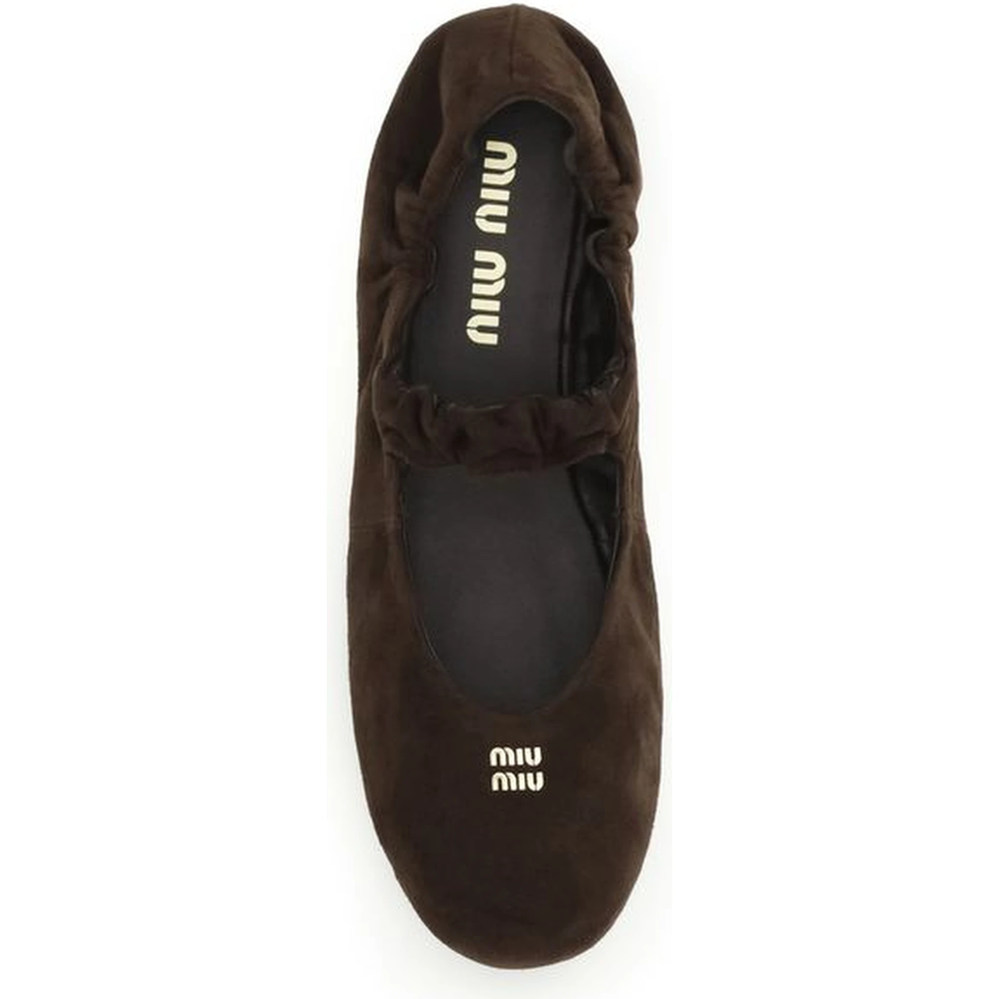 Brown Calf Leather Bos Taurus Ballet Flats