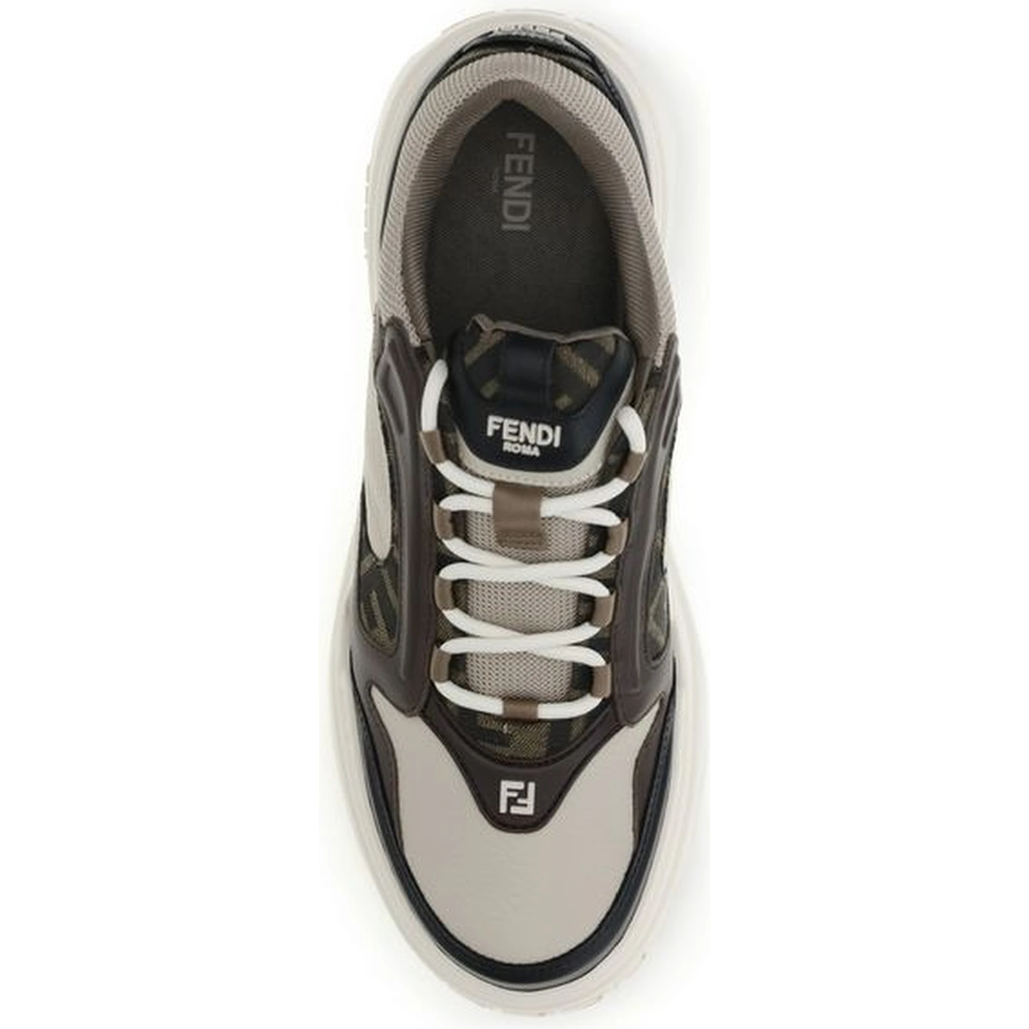 Black Calf Leather Bos Taurus Chunky Sneakers